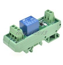 10A 1 Channels relay module DIN Rail Mount 5V 12V DC PNP NPN compatible 1NO 1NC