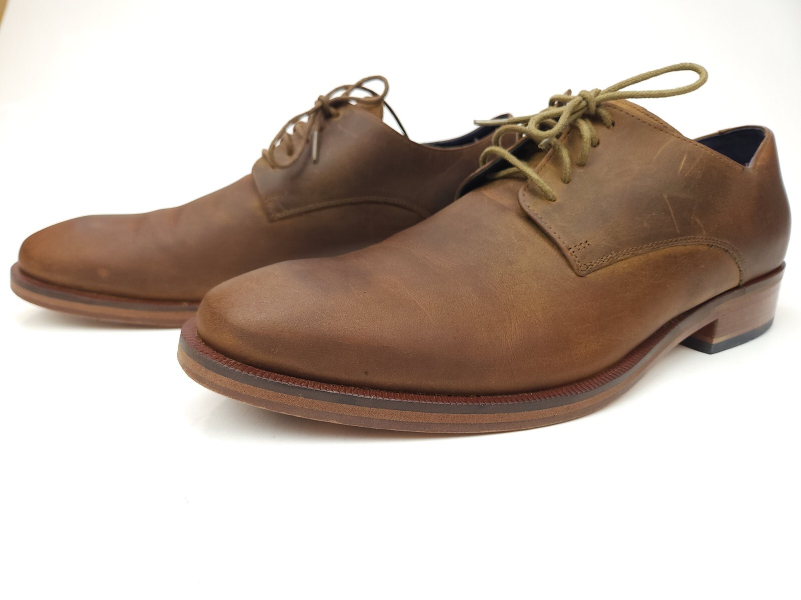SAOLA Scarpe eleganti stringate Cole Haan C21117 da uomo in pelle marrone taglia US 10 M