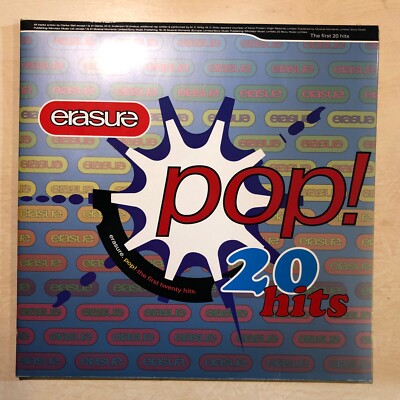 ERASURE POP The First 20 Hits NEAR MINT 2LP VINYL 1992 Germany MUTE INT 179.800