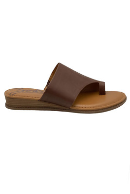 Zodiac Toe-Loop Slide Sandal Giada Cognac