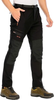Skihose Warme Softshellhose Skihose Ski Wanderhose DAFENP Herren