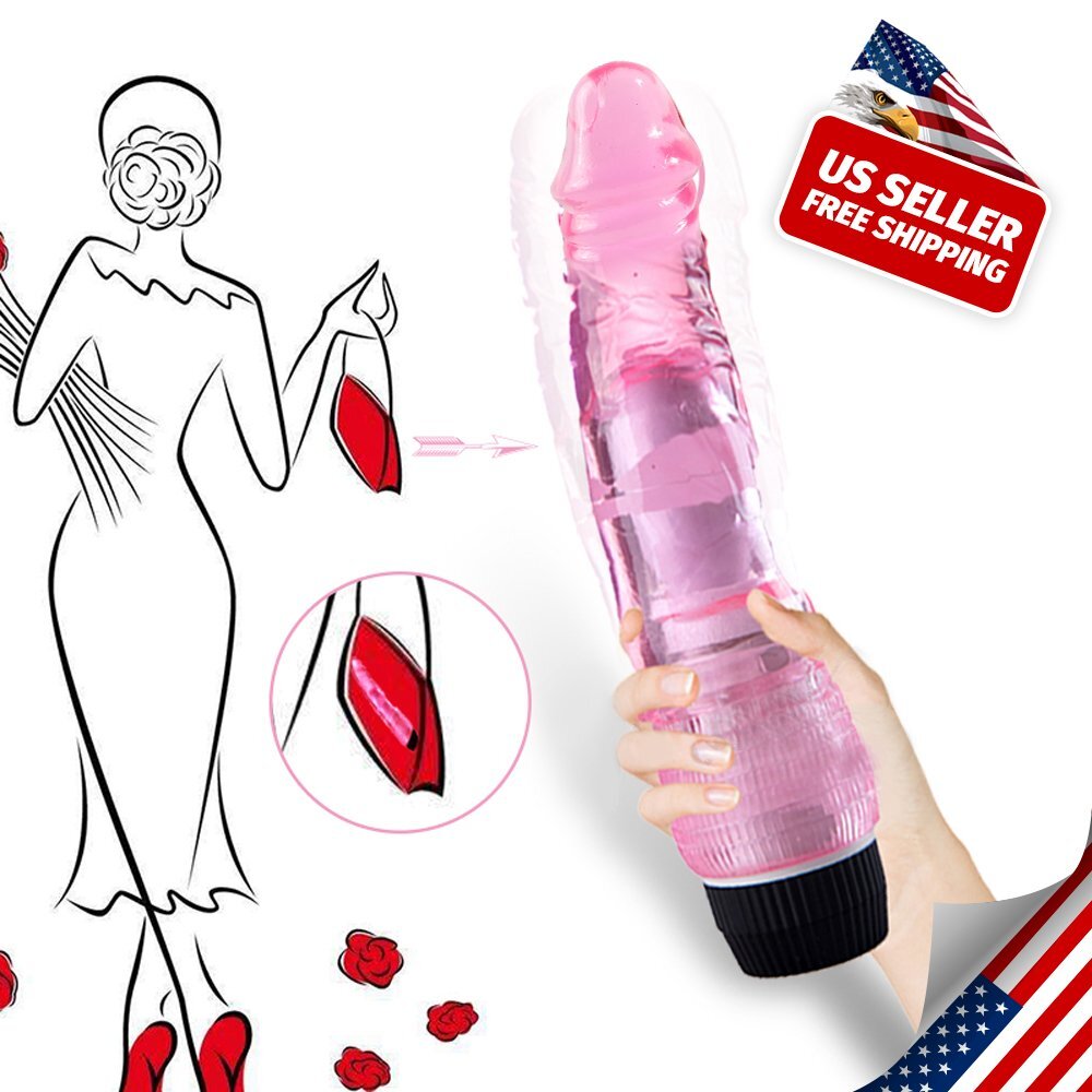 Sleek Straight Jelly Dildo Vibrator for G-Spot Stimulation Sensual Massager Sex Toy Gift for Women