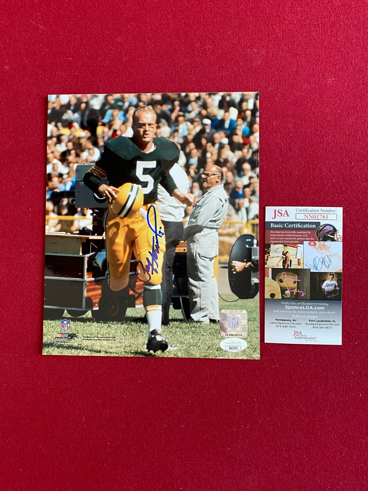 Paul Hornung Autographed Signed , "" (JSA) 8x10 Photo (Packers) Scarce / Vintage 