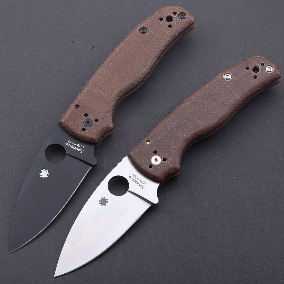 Cuchillo plegable táctico al aire libre con mango Micarta C229 caza camping cuchillos de bolsillo Foto 4 de 4