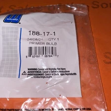 walbro 188-17, 188-14,  Primer Bulb 