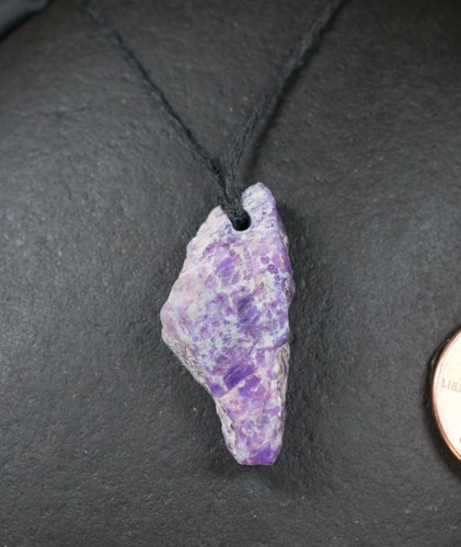 Sugilite gemstone pendant Crystal Necklace - Picture 3 of 10
