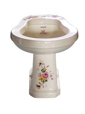 TRTC Multicoloured Floral Bidet Victorian Reproduction bidet New