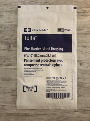 Covidien 2564 Telfa Plus Barrier Island Dressing 6 X 10 Lot Of 10 Ebay