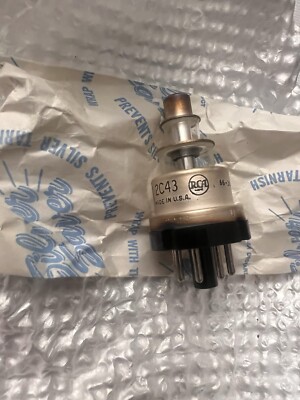 Silver Plated RCA NOS 2C43 LIGHTHOUSE planar Triode