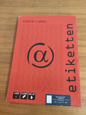 Alpha Label Etiketten 97 x 67.7 mm -weiss - 800er