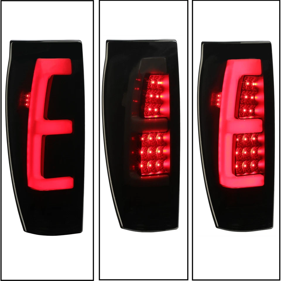 Luces traseras LED de tubo negro humo para Chevy Avalanche 1500 2500 02-06 lámparas de freno Foto 2 de 4