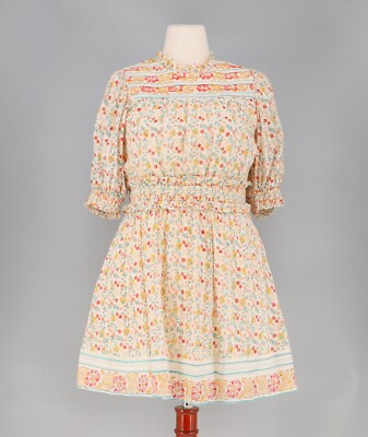 CLEOBELLA $199 Dallas Carnation Floral Print Mini Dress Size L