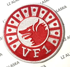 US NAVY VF-1 WOLFPACK 4" WHITE BORDER PATCH F-14 TOMCAT NAVAL AVIATION (N9)