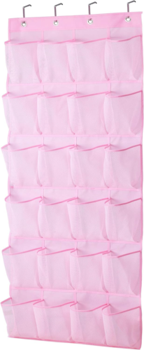 Kids Shoe Organizer Door Hanging Baby Closet Storage Over The Rack Pink - Picture 8 of 11