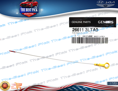 #ad ⭐GENUINE⭐ 3.3L Engine Oil Fluid Dipstick For G80 G70 Stinger 18 2023 266113LTA0 $37.68