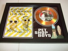 PET SHOP BOYS   LIMITED EDITION SIGNED   AUTOGRAPH   FRAMED A4