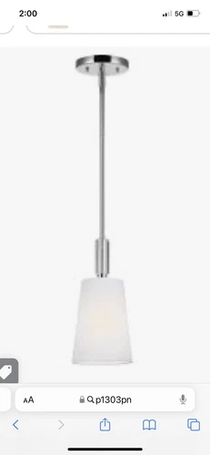 NEW Feiss P1303PN Lismore Pendant Polished Nickel GENERATION LIGHTING - Picture 2 of 2