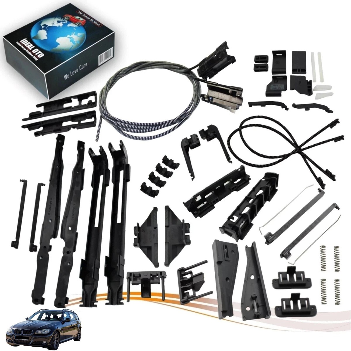 パーツ voffen bmw For BMW 3 E91 Panoramic Front Rear Sunroof Repair Set 54137176310