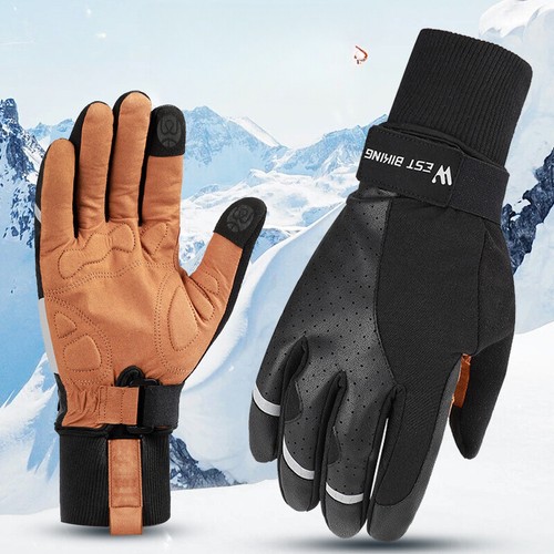 Full Finger Winter Warm Cycling Gloves Motorcycle Bicycle Outdoor Sports Skiing - Picture 14 of 15