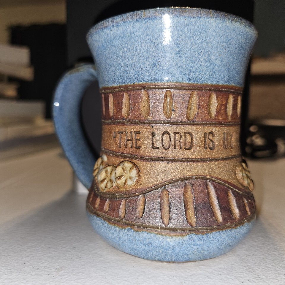 Down To Earth Pottery Coffee Mug The Lord Is My Shepherd Psalm 231