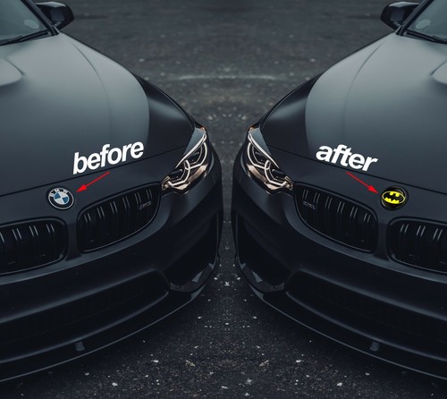 Compatible con emblema BMW 51148132375 capó delantero capó 82mm amarillo - Imagen 2 de 6