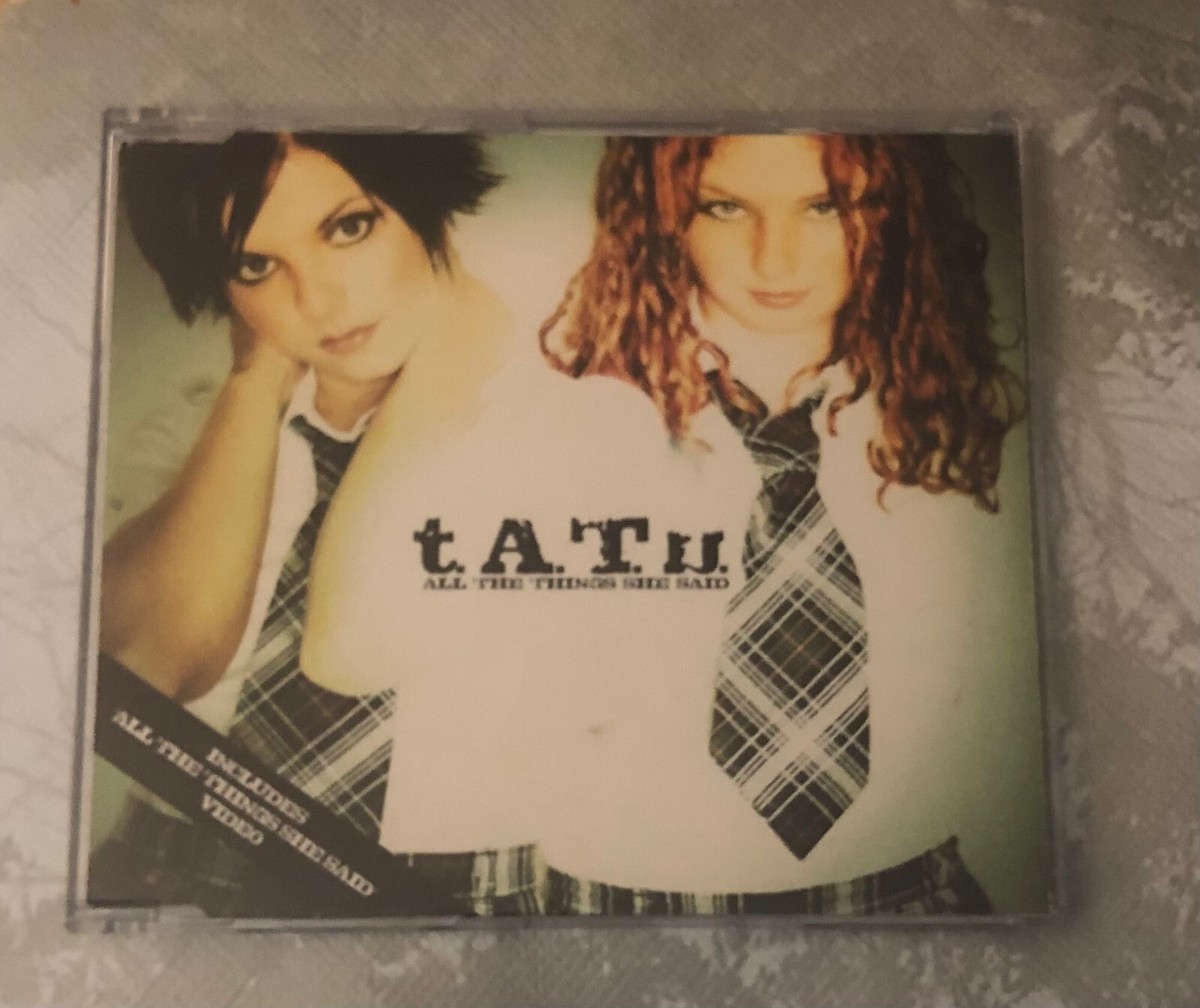 All the Things She Said Single t.A.T.u. CD USA Release VG