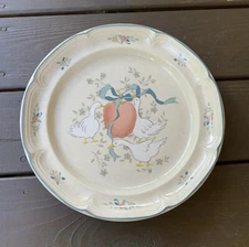 Vintage International Marmalade Goose Ducks Round Serving Platter Chop Plate