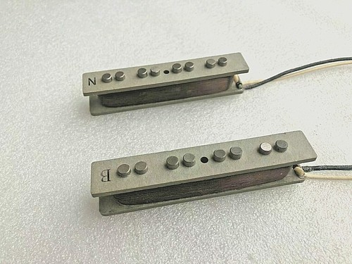 MASA handmade 60s jazz bass pickup Alnico 5 pickup set 2 bass guitar parts - Picture 3 of 3