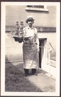 Sailor's Snug Harbor, Staten Island NY RPPC - Model Ship Builder Holding Boat