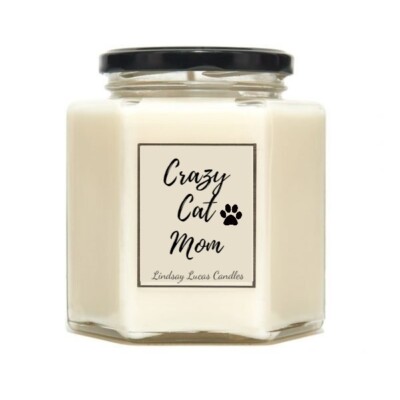 Individuelle Crazy Cat Mum lustige Duftkerzen