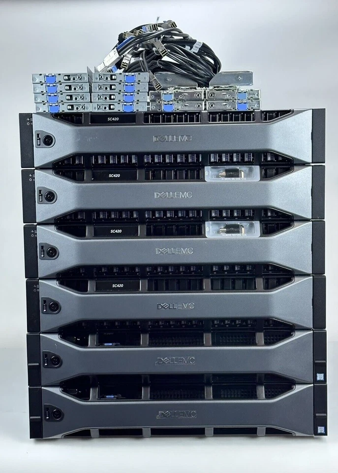 DellEMC SC9000 SAN 96x 3.84TB 12G SAS SSD All Flash 16Gb FC 368TB 4x SC420 10G - Image 4 of 4