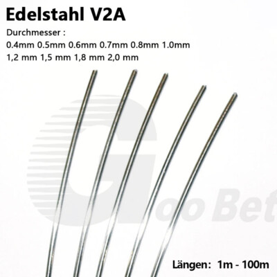 Edelstahldraht 1,2 Mm – 5 Meter, AISI 304 – Rostfrei, Korrosionsbeständig Für Garten, Basteln & Schmuck