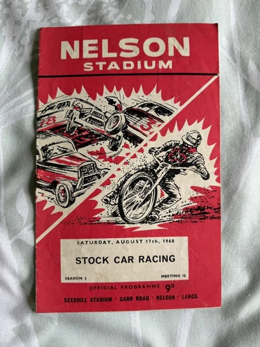 RARE BriSCA F1 Programme from Nelson - 17/8/1968