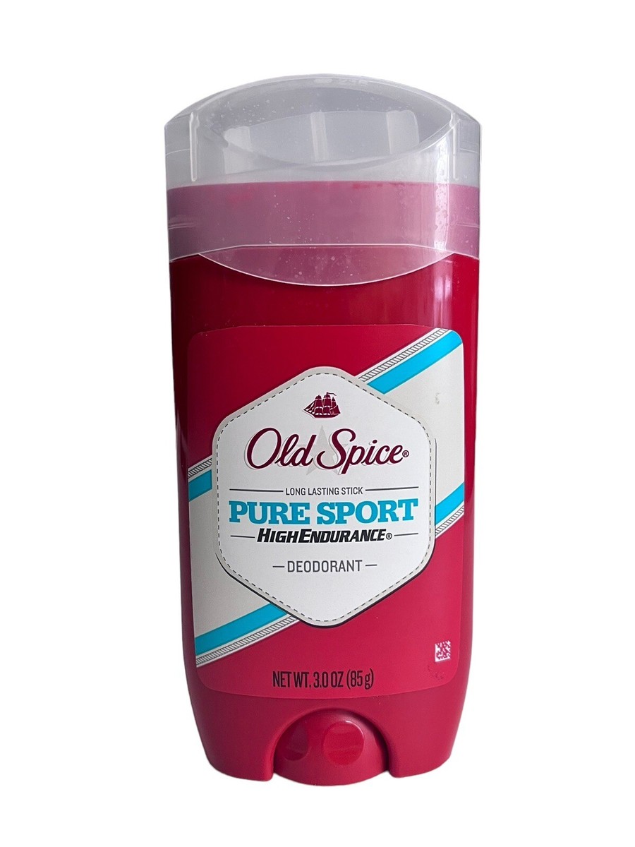 Old Spice Pure Sport High Endurance Deodorant Clear Solid 3 oz New