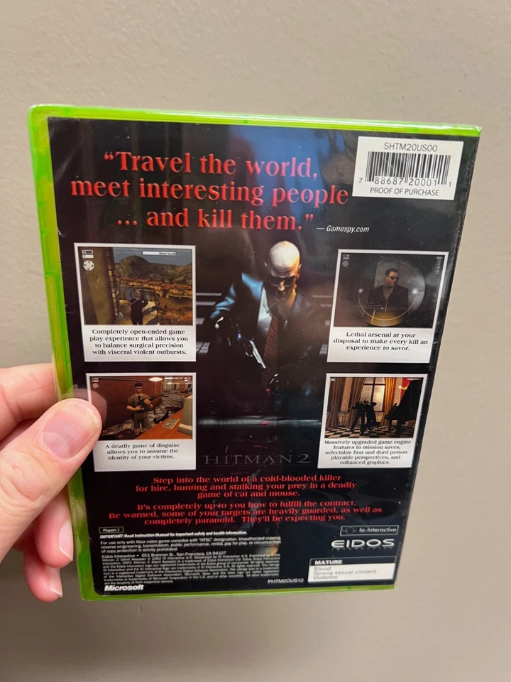 Hitman 2: Silent Assassin (Microsoft Xbox, 2002) NEW -SEALED READ DESCRIPTION - Image 2 of 3