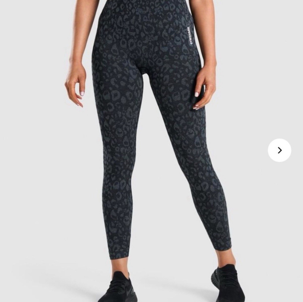 Gymshark Adapt Animal Seamless Leggings Black Size Small Scrunch