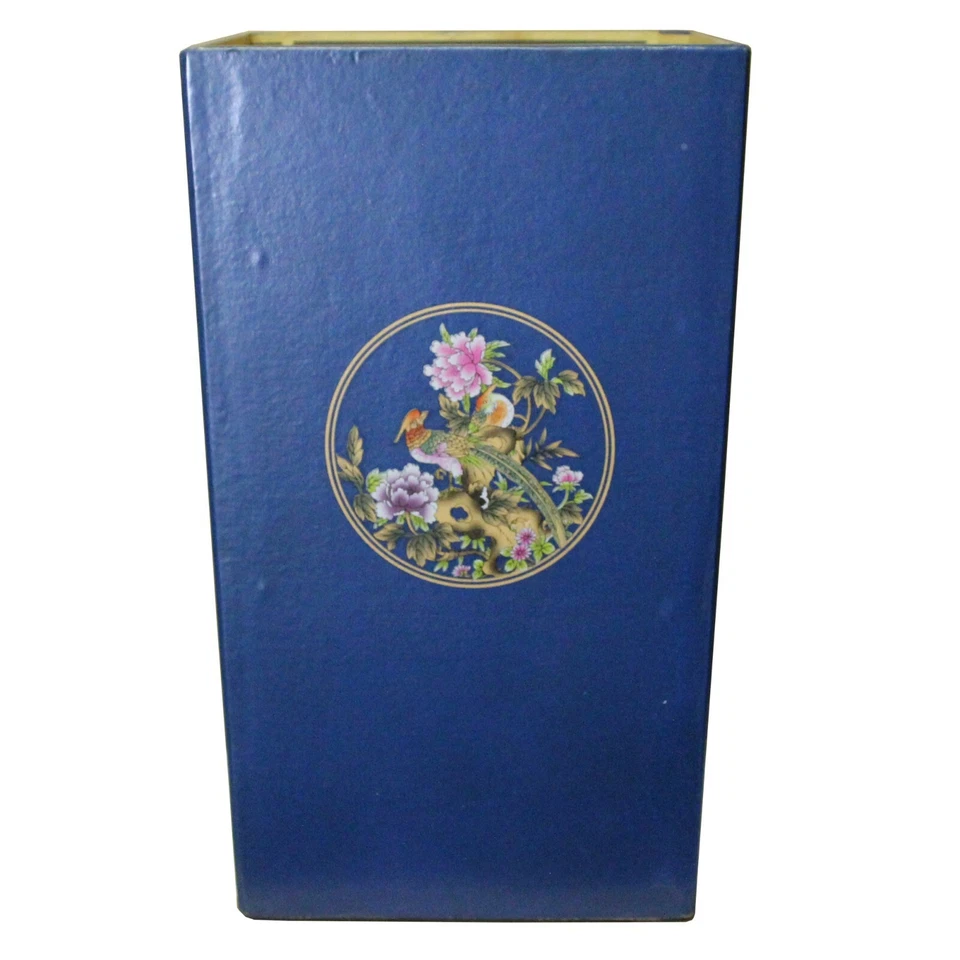 Cubo gráfico de pájaro flor cuadrado azul brillante cs5106 Foto 2 de 4