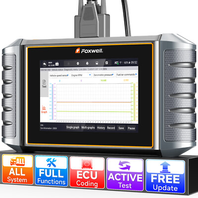 Foxwell Bidirectional Scanner OBD2 All System Diagnostic ECU Coding Fit for Ford