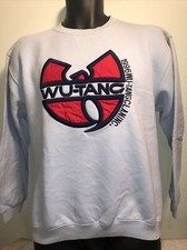 Vintage 1996 Wu Tang Clan Wear Crew Sweatshirt Blue M Hip Hop Rap Odb