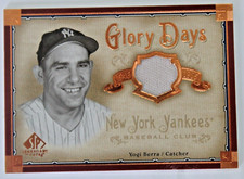 YOGI BERRA 2005 UPPER DECK SP LEGENDARY CUTS GAME USED PANTS YANKEES GLORY DAYS