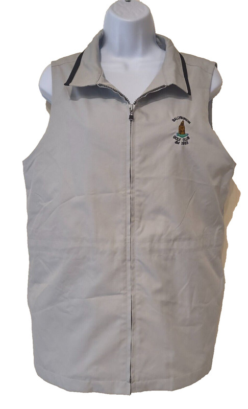 Cutter & Buck Women's Medium Light Grey Golf Vest Ballybunion Golf Club Ireland