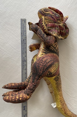 Vintage 1992 Jurassic Park Dilophosaurus 26” Dinosaur Plush By Ace Novelty - Picture 4 of 6