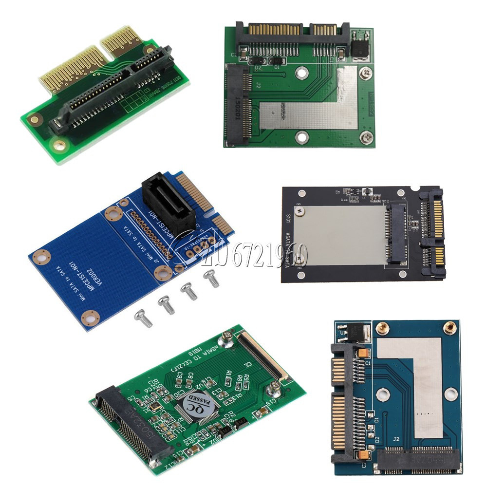 Mini PCI-e/mSATA SSD/Express to 40pin ZIF/7pin/2.5'' SATA Adapter