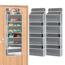 2 Pack Over Door Organizer, Over The Door Storage, 4 Shelf Hanging Door Organ...