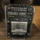 Vintage Rare Boombox Hitachi TRK 9150W NO SPEAKERS Cassette Recorder Player