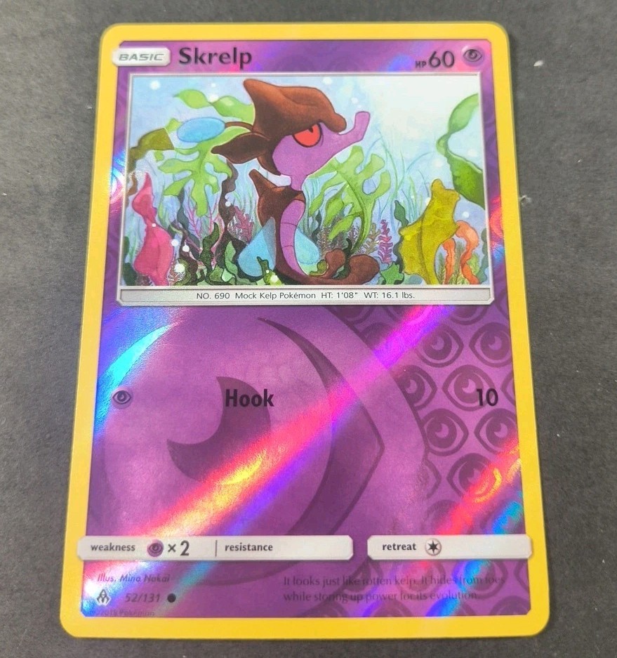 Pokemon Forbidden Light Skrelp Reverse Holo Common Card 52/131 LP