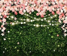 Greenery Flower Backdrop Wall Wedding Birthday Party Decorations 10x8ft