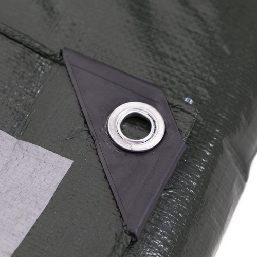 2 Pack Heavy-Duty Waterproof Oxford Tarp Covers Black Large