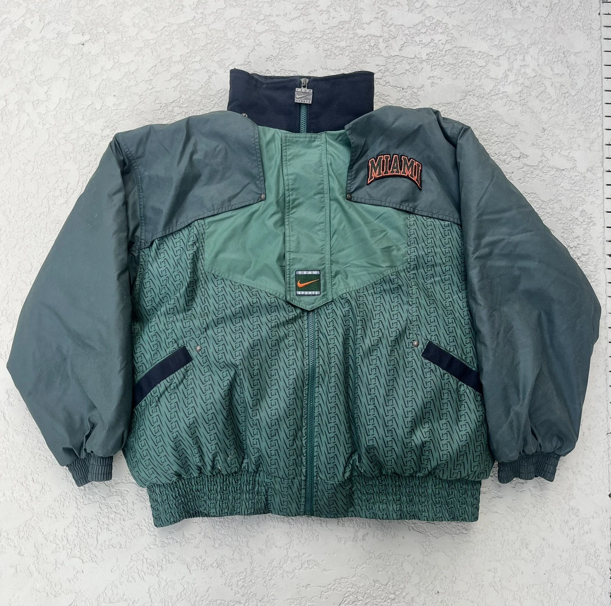 【古着美品】NIKE CANESダウンジャケット Mサイズ マイアミハリケーンズ Nike Miami Hurricanes NCAA Jackets for sale | eBay