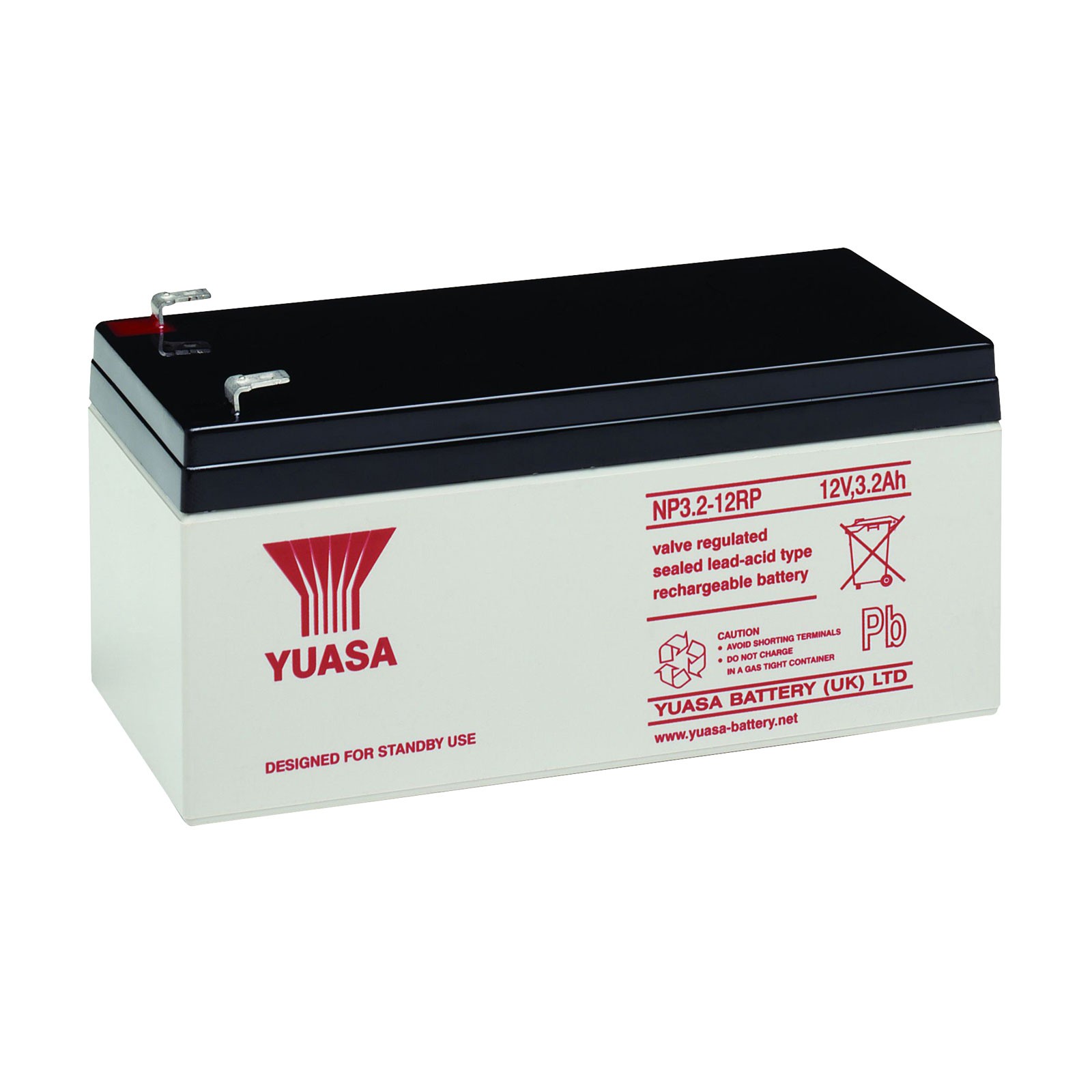 Yuasa NP Series Valve Regulated Lead-Acid Battery SLA 12V 3.2Ah